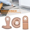 Oscillating Multitool Quick Release Saw Blade Set, 3Pcs Oscillating Segment