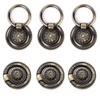 YankMooM Antique Drawer Pulls Bronze Dresser Pull Rings Round Drawer