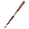 Chopsticks Pair Wood Craft Polka Dot Wood (Natural Wood) Tip,