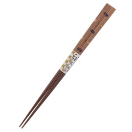 Chopsticks Pair Wood Craft Polka Dot Wood (Natural Wood) Tip, 23 cm