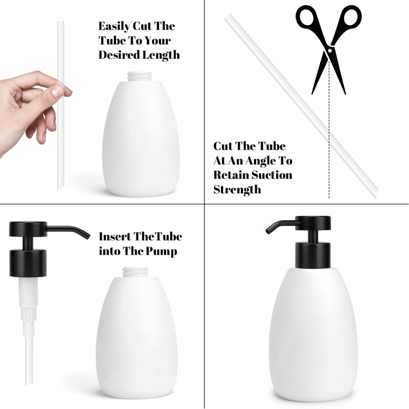 UHEY HOME Soap Dispenser Pump Replacement 304 Stainless Steel for