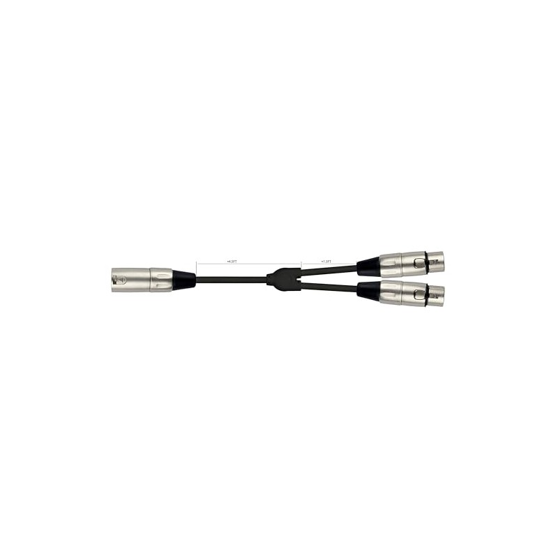 Kirlin Cable Y-301-06 - 6 pies - XLR macho a