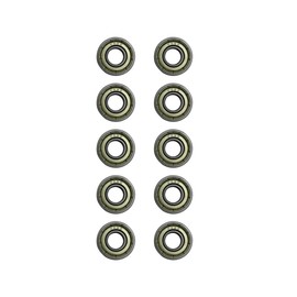 Mini 4WD High Precision, Set of 10, Inner Diameter 0.3 x Outer Diameter 0.7 x Width 0.2 inches (8 mm) x Outer Diameter 0.7 inch (19 mm) x Width 698zz High Chromium Bearing Steel Heavy Load Compatible