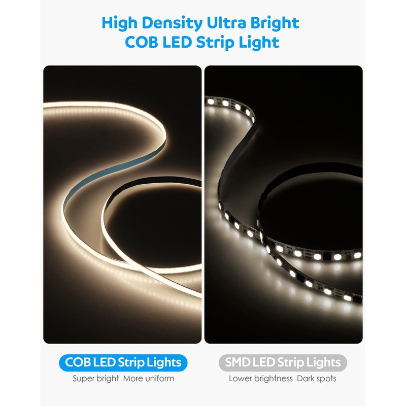 Aclorol USB 5 V COB LED Strip with Motion Sensor