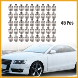 Partuto 45pcs M12 x 1 Nickel Plated Motorcycle Car Replacement Grease Nipple Fittings Set for Car Motorcycle Truck Replacement