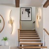 Sovinzert Battery Operated Wall Sconce Set of 2,Gold Wall Sconces