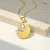 DASIQI Titanium Steel Women's Pendant Necklace with Golden Rope Chain,