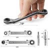 DURATECH HVAC Service Wrench Set, Refrigeration Wrench, 3/16", 1/4", 5/16",