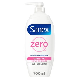 Sanex - Shower Gel Pump Zero Sensitive Pump - For Sensitive Skin - Soap Free - 700ml