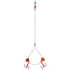 Clam 9507 Zero Wire Rig with Gold Blades, Size 4/14-Inch