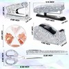Demissle 6 Pcs Bling Office Desk Accessories Set Crystal School