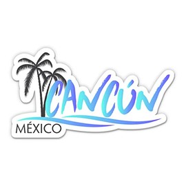 Squiddy Cancun Mexico - Vinyl Sticker Decal for Phone, Laptop, Water Bottle (3" Wide)
