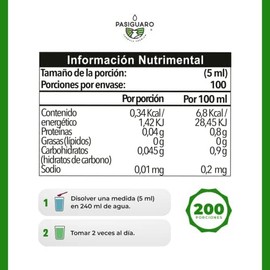 CLOROFILA FRESCA PREMIUM - Suplemento alimenticio con Clorofila.2 frascos con 500 ml cu.