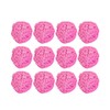 15Pcs Pink Rattan Decorative Balls for Diy Craft - Versatile