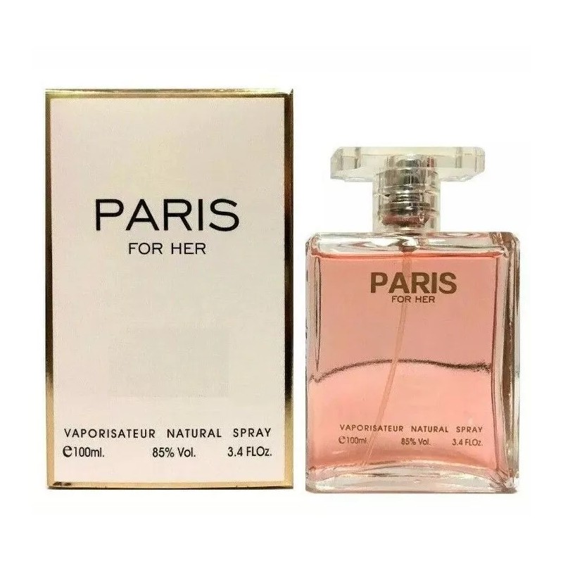 New PARIS FOR HER Eau de Parfum Spray 3.4 oz