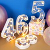 LED Numbers Night Light(4)– Light Up Number Sign for Kids