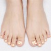 GLAMERMAID Press on Toenails, Glitter Yellow Plaid Gel Glue on