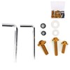 Fairing Bolts Kit, ABS+Aluminum 158Pcs/Set Universal Fairing Bolts Gasket Wrench