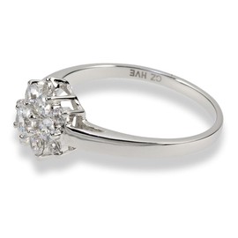 Renato Fellini 1874 60 Sterling Silver 926 Cubic Zirconia Ring Size S 1/2