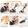UHIAGREE Wooden Shoe Stretcher, 4-Way Shoe Expander Widener Shoe Tree
