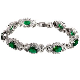 Neeshka Natural Stone AAA Cubic Zirconia Bracelet for Women, Teen Girls, Trendy Jewelry Gifts for Her, Anniversary & Birthday Gifts for Wife & Girlfriend, Mother's Day Gifts for Mom, Stone, zircon