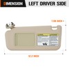 Left & Right Sun Visor with Vanity Light for 2006-2013
