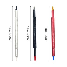 3 pieces watchmaker repair tool, lever hand lifter, wristwatch hand press, watch maker repair tool, watch hand press press tool watch tool adjustment, suitable for all watches, Red/Silver/Black