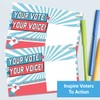 100 Bulk Voter Postcards 4x6” - Your Vote Your Voice,
