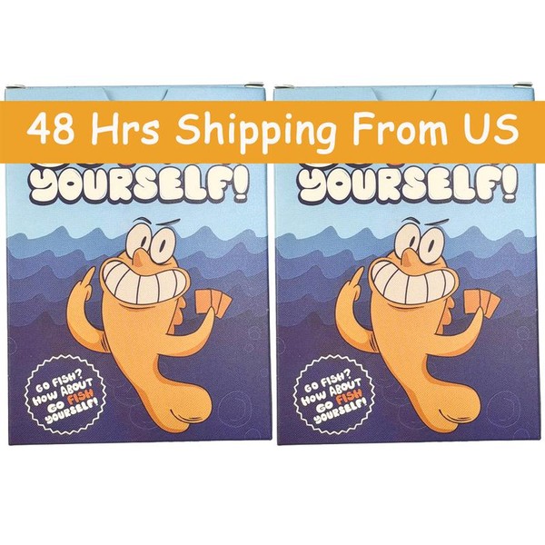 48her shiping from US-2 Pack F**** Your*self-The Go Fish Game