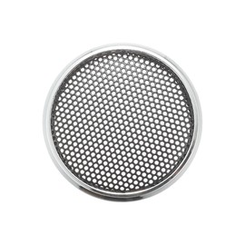 ACROPIX Universal 1" Car Speaker Grills Cover Mesh Round 1 Inch Audio Speaker Subwoofer Guard Protector Case Iron Plating Silver Tone Black - Pack of 1