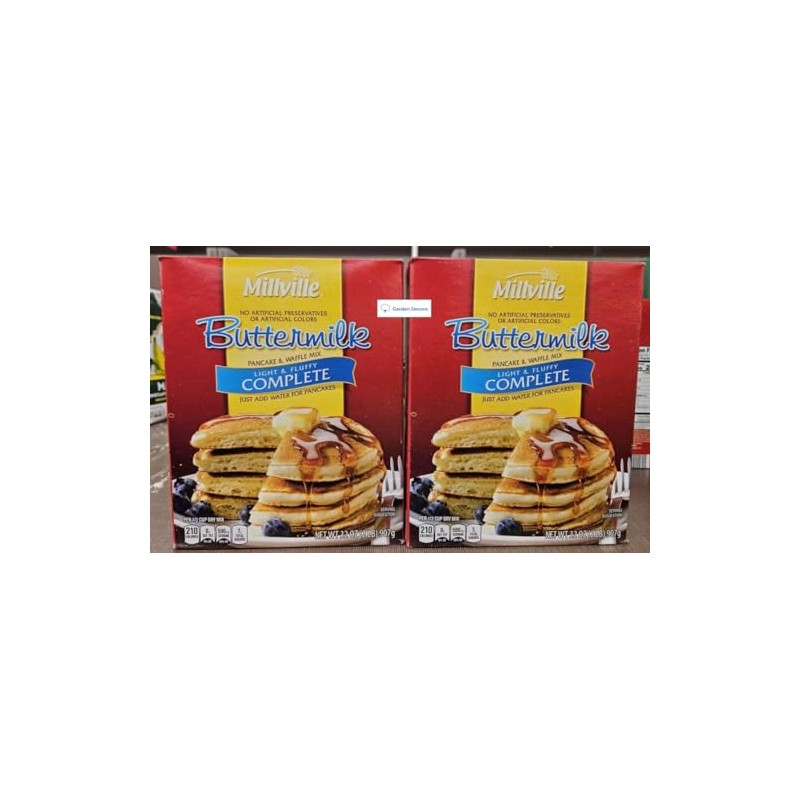 Millville Buttermilk Pancake & Waffle Mix Light & Fluffy Complete
