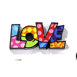 Romero Britto Mini "LOVE" Word Art