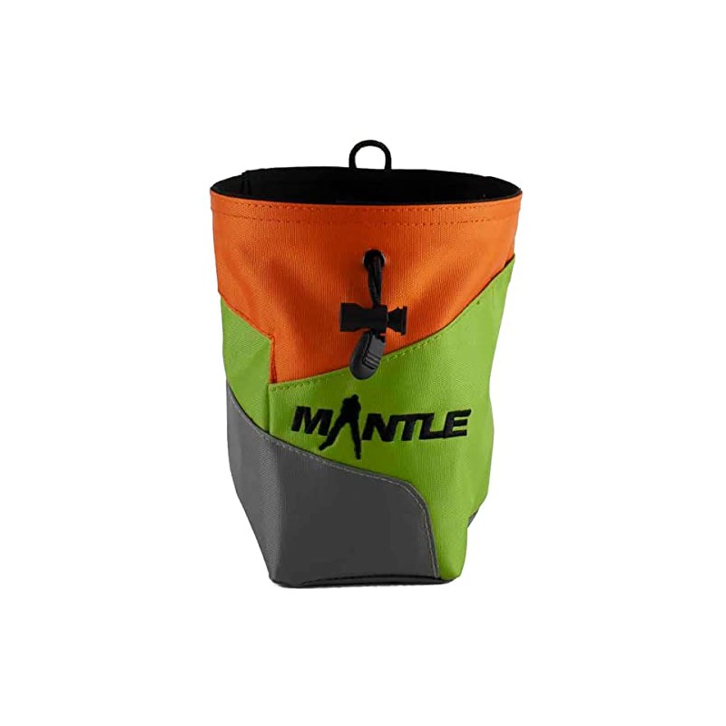 Mantle Chalk Bag Juggy in Orange/Green/Grey for Climbing Chalk for