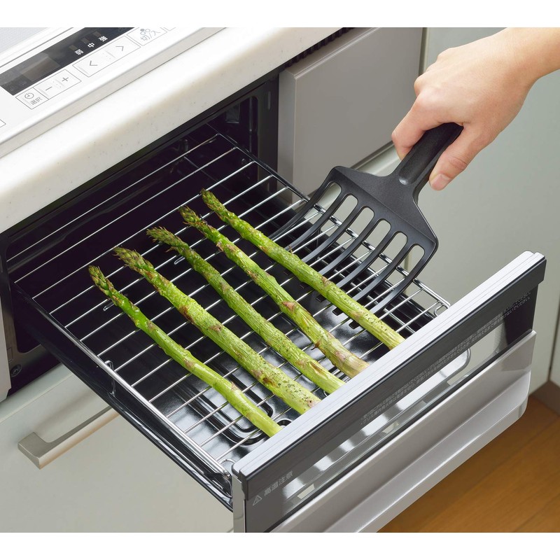 Yoshikawa Grill Scooper Wide Wide 4.45 inches Heat Resistant 180℃