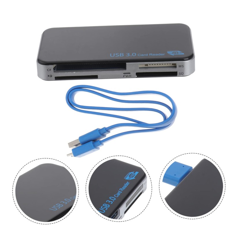 CAXUSD USB High-Speed Compact Flash Memory Card Reader Multi-Function Adapter