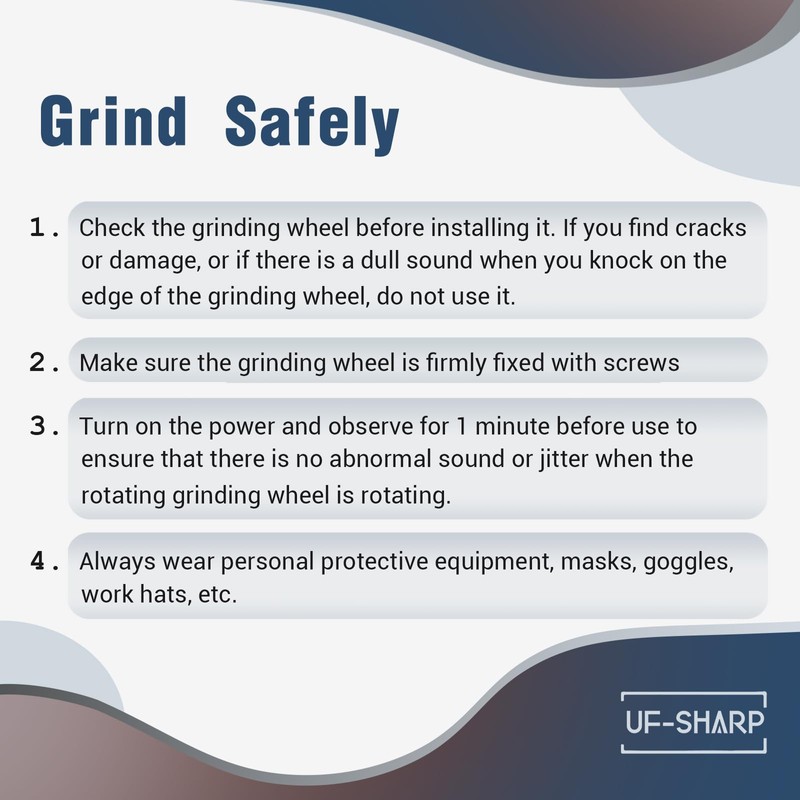 UF-SHARP Chainsaw Sharpener Grinding Wheel, 5-3/4" Dia X 3/16" Thick