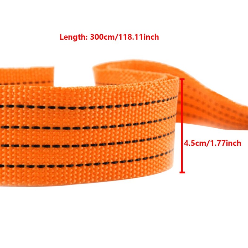 TOTMOX Tow Strap with Hooks, Universal Heavy Duty Tow Rope,