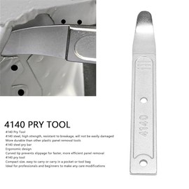 Bewinner 4140 Steel Pry Bar, Auto Trim Removal Tool, Pocket Mini Pry Bar, Car Interior Easy Removal Pry Tool for Door Panel, Window, Fastener, Audio Dashboard, Clips, Baseboard