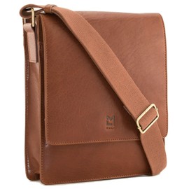 Mala Leather Bloomsbury Collection Leather Shoulder/Messenger Bag 7402_17 Tan