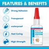 Wood Glue, 30gx2 Wood Glue Clear for Wood Repair,Fast-Curing &