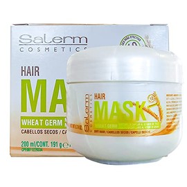 Salerm Mascarilla Germen De Trigo 200ml - Incluye Regalo - Maritrini Meza - Salerm Wheat Germ Conditioning Treatment (Mascarilla Capilar) 6.74 oz by Salerm