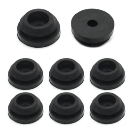 Zreneyfex 8Pcs Rubber RV Stove Top Grommets Kit, RV Stove Grommet Set, Black RV Stove Top Grate Grommets for RV Camper Trailer Stove Top Grates Replacement for Magic Chef