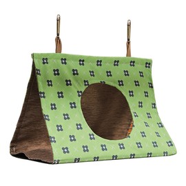 Hanging Triangle Bird Nest for Parrots | Summer Bird Sleeping Nest | Scratch-Resistant Hammock for Sun Conure, Monk Parakeet, Peony, and Starling Birds