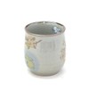 Kutani Ware [Drinking Cup] Large White Rabbit Weeping Cherry Blossom