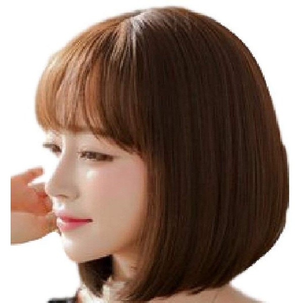 [morningplace] Choose Color Neat Bob Wig with Net Smooth Straight