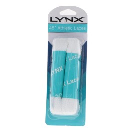Lynx White Sports Shoe Lace 45 inch - (Pack of 2)