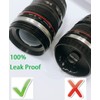 Camera Lens Coffee Cups Stainless Steel Insert 350 ml