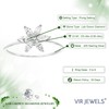 VIR JEWELS 3/5 cttw Lab Grown Diamond Engagement Ring .925