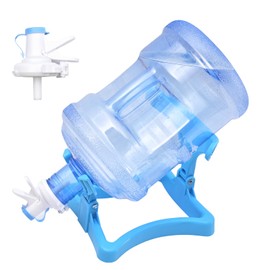 5 Gallon Water Jug Holder, Collapsible Water Dispenser Stand and 2 Dispenser Valves, Thicking Water Dispenser for 3-5 Gallon Bottle