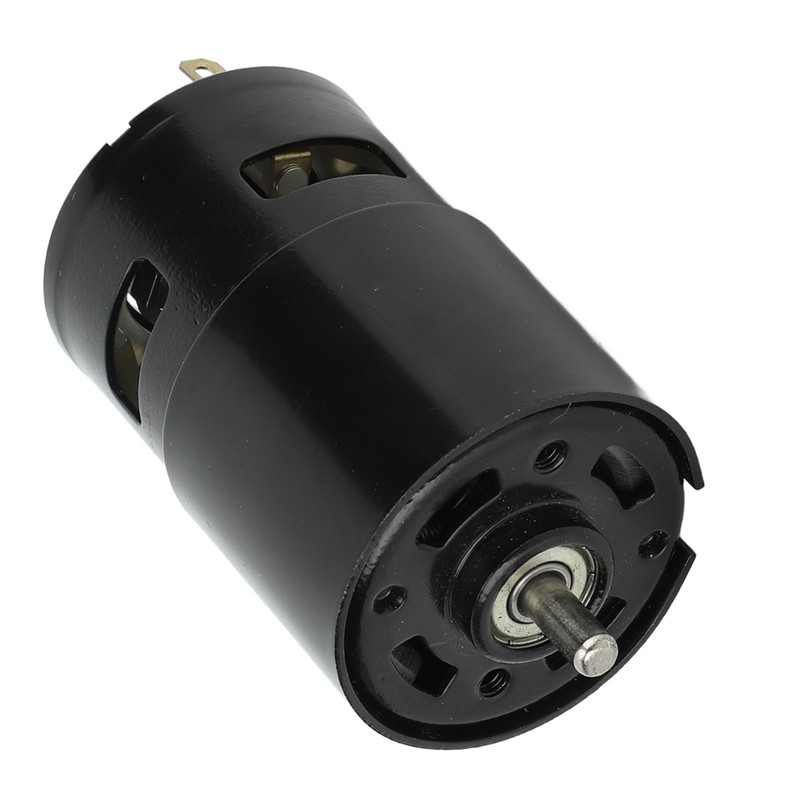 High Torsion DC Motor 12000RPM Round Shaft Fast Speed Red